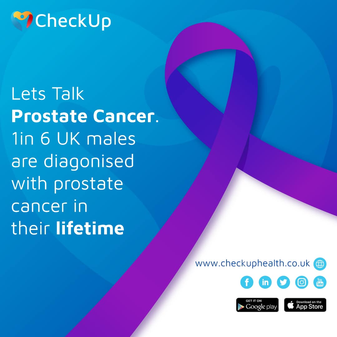 CheckUp_App's tweet photo. As part of #sexualhealthawareness, we’re raising awareness about #prostatecancer. 
Join us and ask questions, share information and chat about personal experiences of prostate cancer. 

#menssexualhealth  #letstalkprostatecancer 
#digitalhealth #Telehealth https://t.co/0TayupD3LL