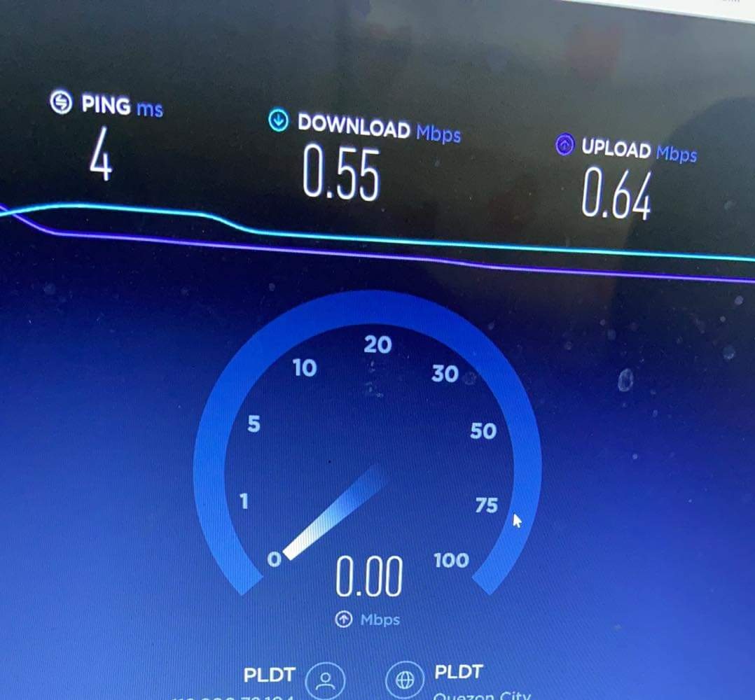 namigator_1102's tweet photo. Paying 1400+pesos per mo for this internet speed. Only 2 users connected.
Yung request ko na upgrade last week wala pa rin balita.
@PLDT_Cares #PLDT #PLDTFibr https://t.co/P8yeZQgxAr