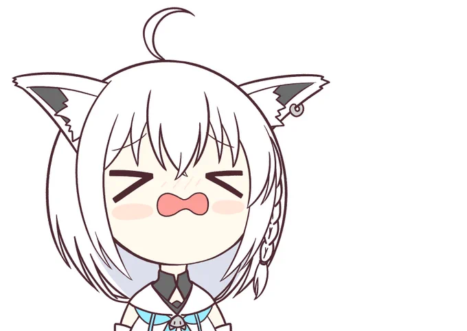 #絵フブキ 
今日デビューらしいですがなぜかファンアートが描いてあったので載せておきます 