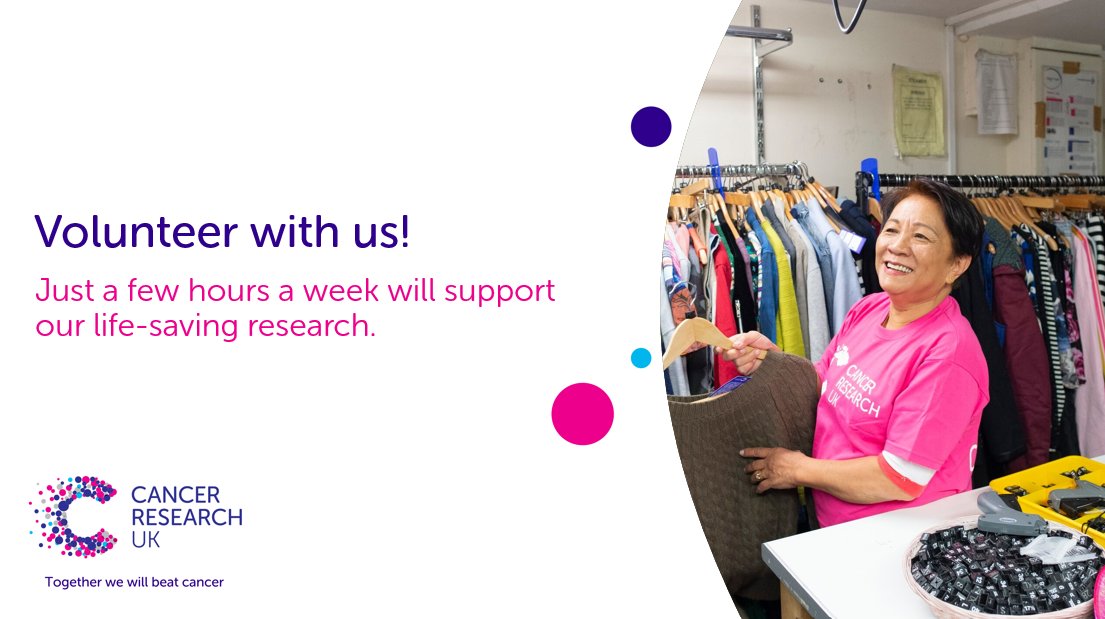 CRUKShops's tweet photo. Your local Cancer Research UK shop needs you! 👇 Donate a few hours of your time every week and help us beat cancer. Find your nearest store: https://t.co/SFdC0df6OG https://t.co/Ps0ImBAdiZ