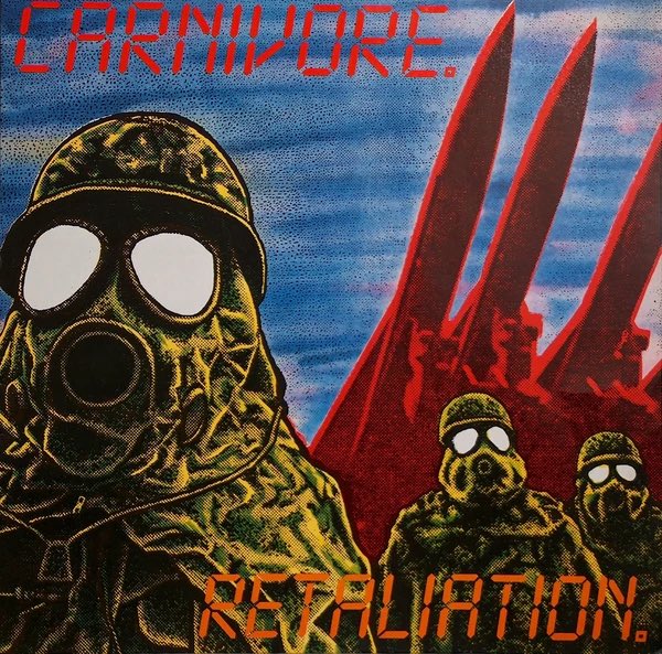 Sept 2nd 1987 #Carnivore released the album “Retaliation” #GroundZeroBrooklyn #FiveBillionDead #InnerConflict #SexAndViolence #CrossoverThrash

Did you know..
The album was produced by Alex Perialas.  
The band did a cover of the Jimi Hendrix song “Manic Depression” on this album