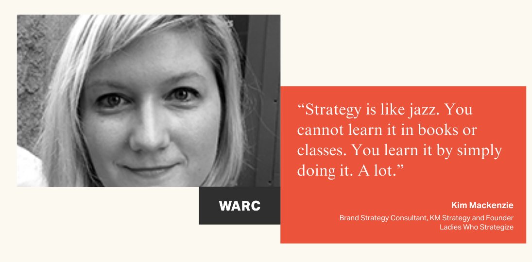 WARCEditors's tweet photo. Strategy is like jazz, you learn by simply doing it, says @Kim_BKLYN - https://t.co/E3VvUCp5Yl
Part of our report on the impact of COVID-19 on the practice of #strategy and the skills needed by the next generation of #strategists - https://t.co/Iq3Y8Xdpl5
#FutureofStrategy https://t.co/qtGRg3dJQO