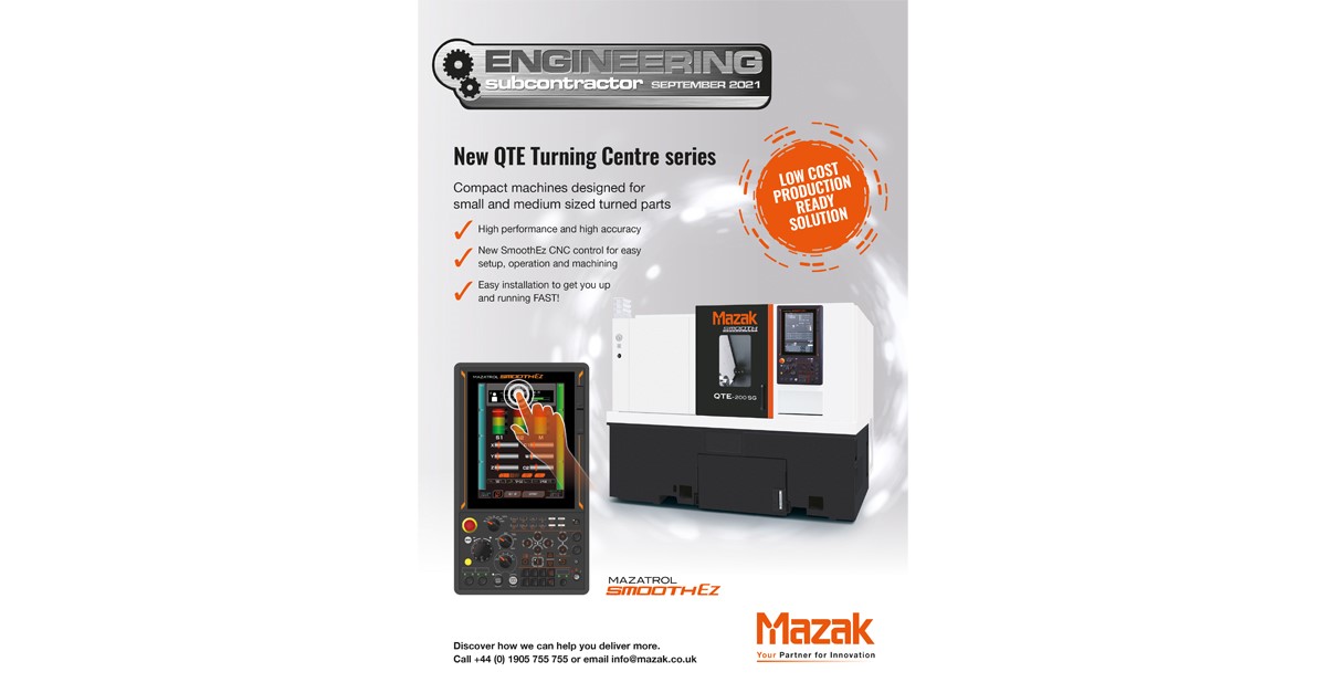As the anticipation for EMO 2021 continues to grow, have a read of our preview of next months event in the September issue of Engineering Subcontractor which features <a href="/MazakEurope/">MazakEurope</a> on the front cover. #engineering

lnkd.in/eqQtygSJ