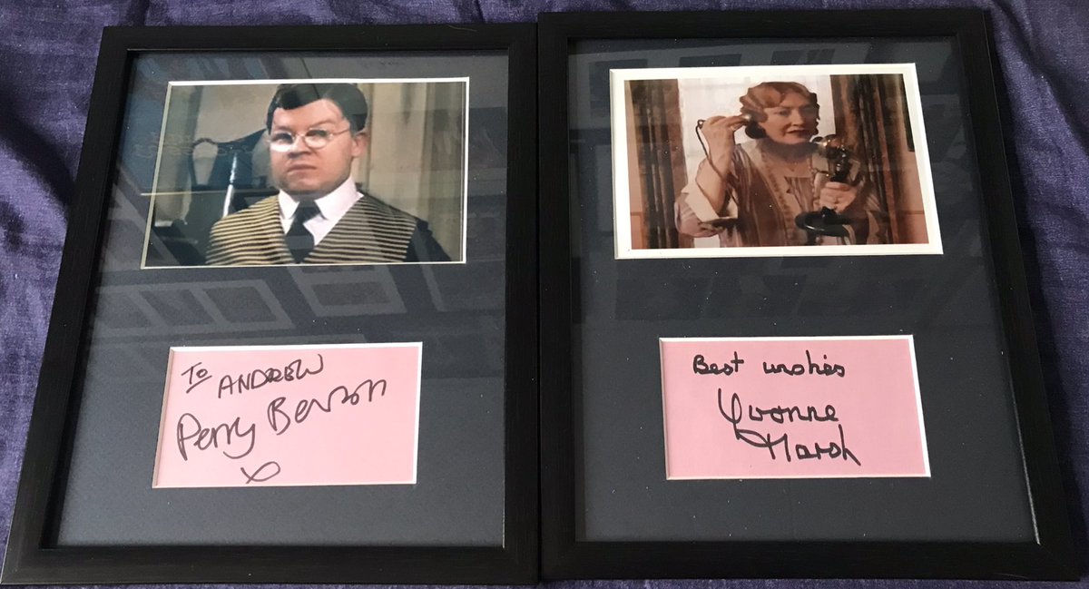 Here’s the complete signed autographs collected over the years, in frames so far. Still more to add……
#BBCComedy #dadasarmy #AlloAllo #YouRangMLord #signedautographs
