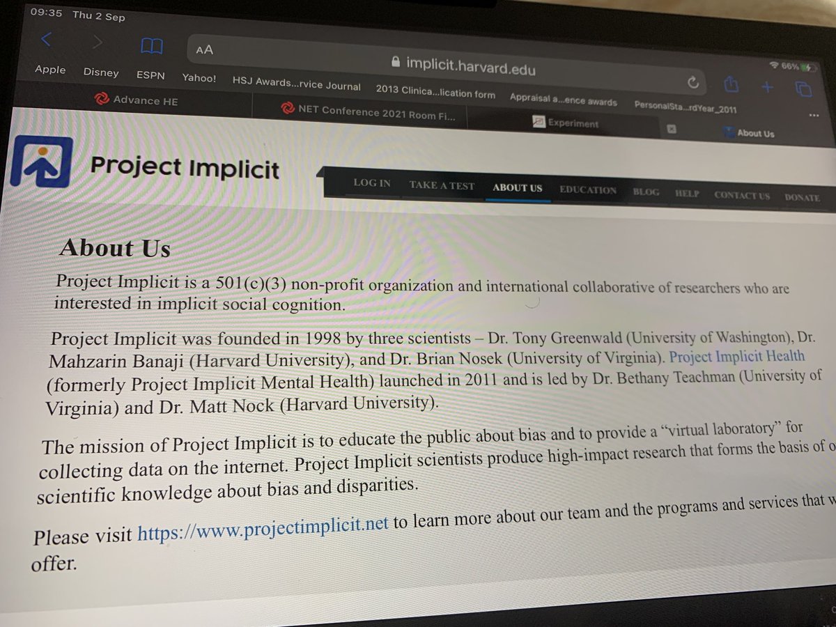 LiskClifford's tweet image. really interesting talk by Zarah Abdullahi on unconscious bias using the harvard tool below. Take the test yourself using the link below #NETconf21