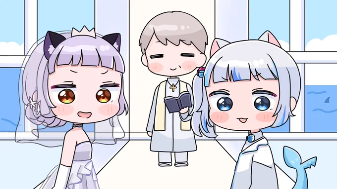 ぐらちゃんと結婚したシオンちゃん

#シオンの書物 #gawrt 