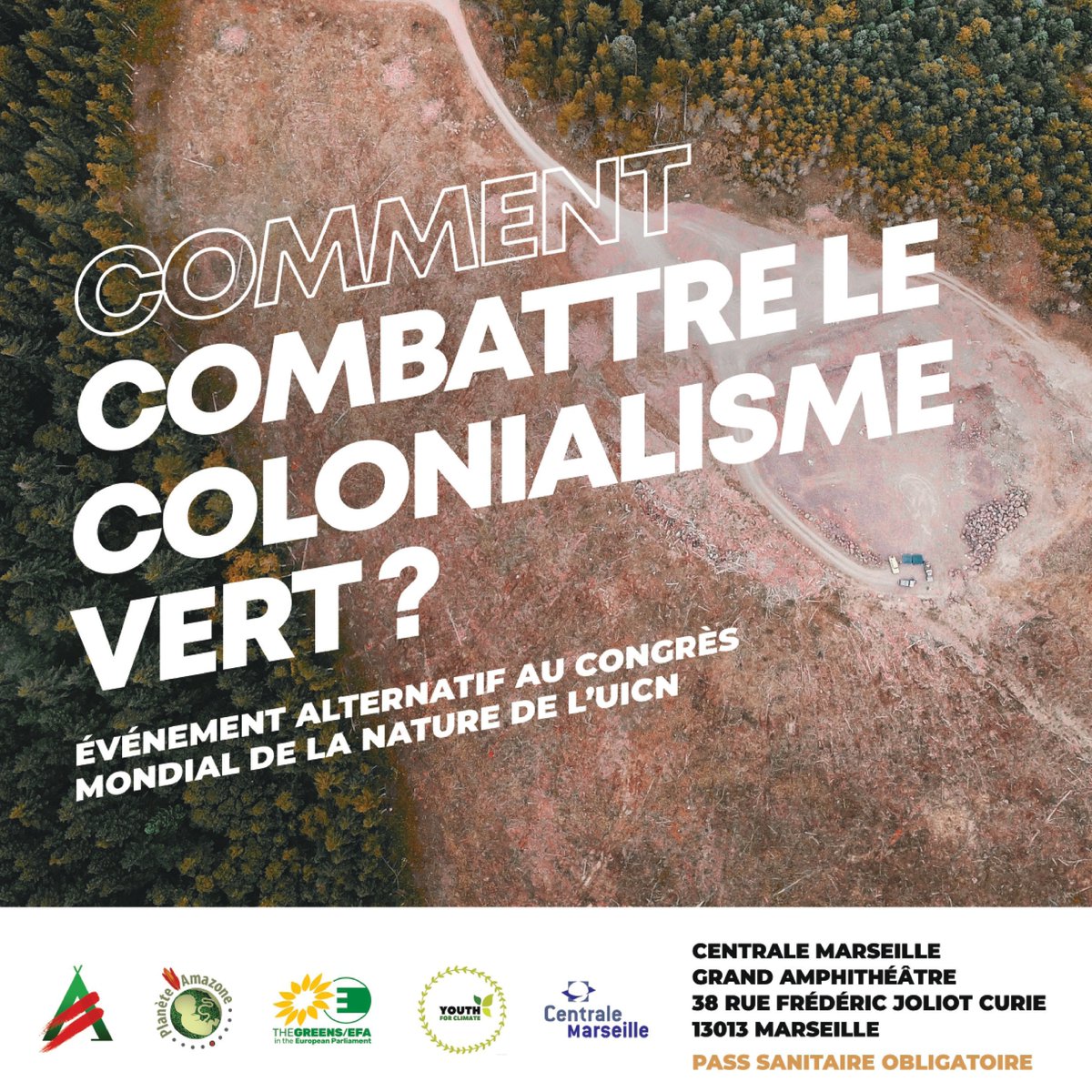 Centrale_Med's tweet photo. Ce lundi 6 septembre, à l'invitation de l'ONG @PlaneteAmazone et de l’@IUCNcongress, nous accueillons la conférence "Comment combattre le colonialisme vert ?" en présence de personnalités engagées @CamilleEtienne_ @N_Hulot @MicheleRivasi
Entrée gratuite et retransmission sur Zoom https://t.co/9MJ40EEKxJ