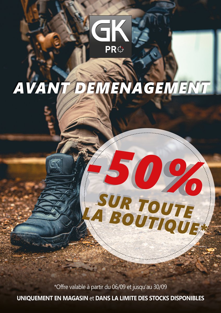 GK_Professional's tweet photo. ⚠️ Du 6 septembre Jusqu'au 30 septembre 2021,
Profitez d'une remise exclusive de -50% sur TOUS les produits au sein de la boutique physique GK Pro située au :
26 Rue du Général GUILHEM à Paris. 📍
L'occasion parfaite de se faire plaisir pour la rentrée ! 🔥 https://t.co/STbcjQbP9n