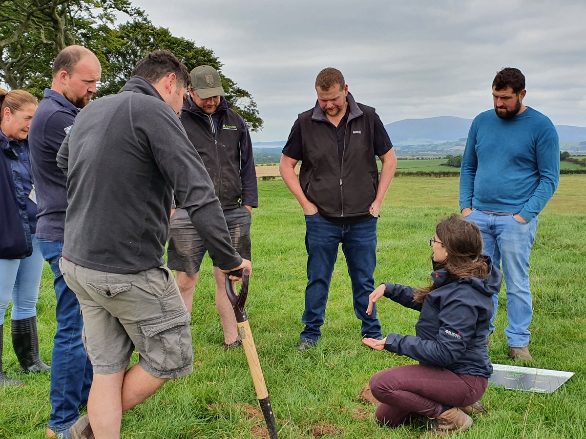 Members were very interested in learning more about the life below the surface on their farms, with lots of discussions with Emma Adams from <a href="/FarmCO2Toolkit/">Farm Carbon Toolkit</a>