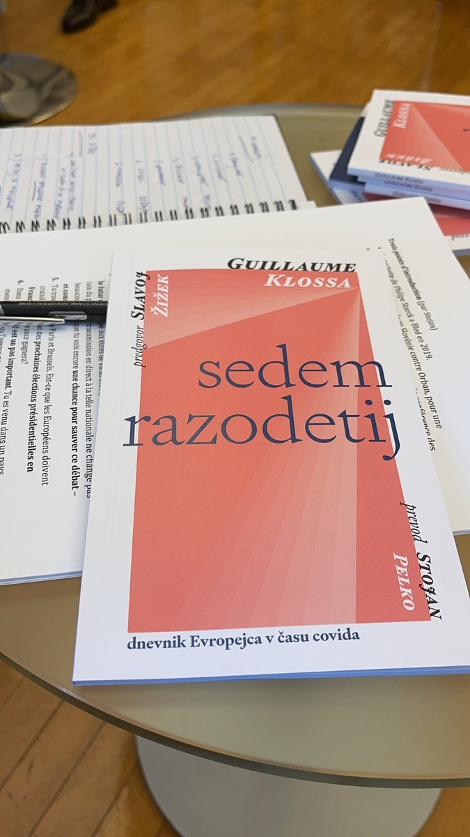 totaliteta's tweet photo. Predstavitev svetovne premiere knjige @GuillaumeKlossa @IFSlovenie prevod @stojanpelko predgovor Slavoj žižek, novi izzivi evropskega projekta v luči pandemije. Pravi novi evropski manifest. https://t.co/KXIyjndrk7