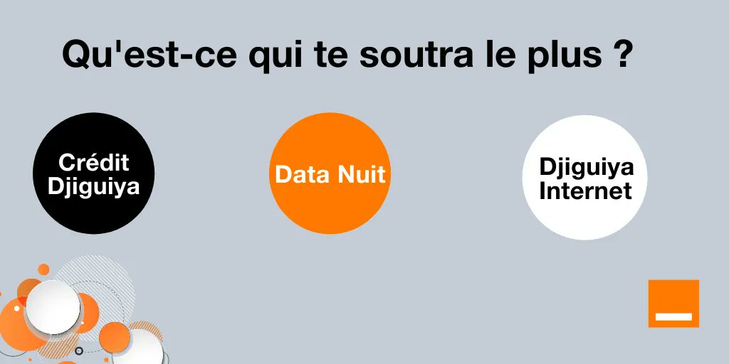 Orange_Mali's tweet photo. Famille Orange,
Neko à l’heure là djooun mè de beh awou soutraa deh ?
#BonPlan #Djiguiya #Crédit #Data #PassInternet #internet https://t.co/QF9JUjBmlP