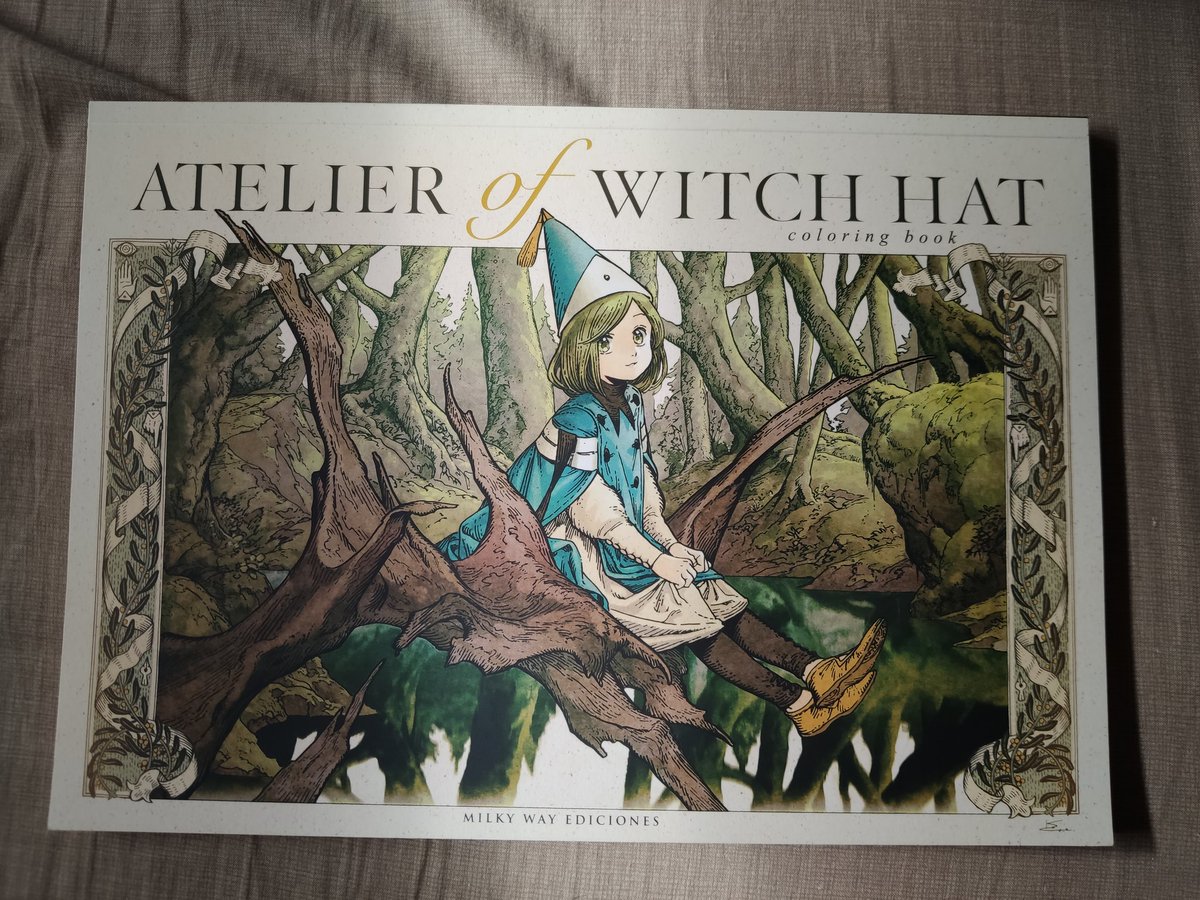 Me acaba de llegar el colorbook de atelier de @mwediciones
En un formato A4 y la impresion de alta calidad, hay toquelado para que se pueda arrancar la hoja perfectamente y el gramaje es algo.
Lo malo es que para algunas con un amplio fondo la aguada de acuarela no seria viable