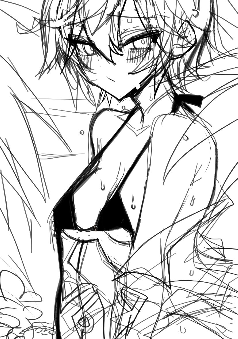 水着サンちゃん♀が描きたくて描きたいので描く 