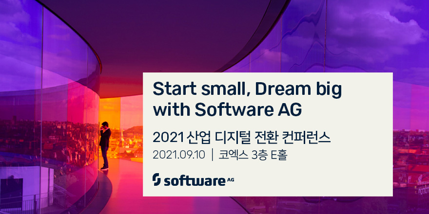 Software AG가 2021 산업 디지털 전환 컨퍼런스에 Keynote speaker로 참여합니다!
당사의 세션 <제조분야 디지털 전환 지원 전략 - Start small, Dream big with Software AG>은 9/10 10:30-11:00에 진행됩니다. 
사전 등록 ▶bit.ly/3gV5muQ
#스마트팩토리 #오토메이션월드