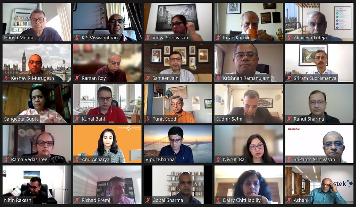 debjani_ghosh_'s tweet photo. Some of the best @NASSCOM #ExecCouncil conversations happen when we get together to shape the opportunities ahead. The collective brain power of the group just blows my mind! Fab discussions today to further strengthen the industry n roadmap to a $Trillion Digital Economy! https://t.co/D09FC7uSel