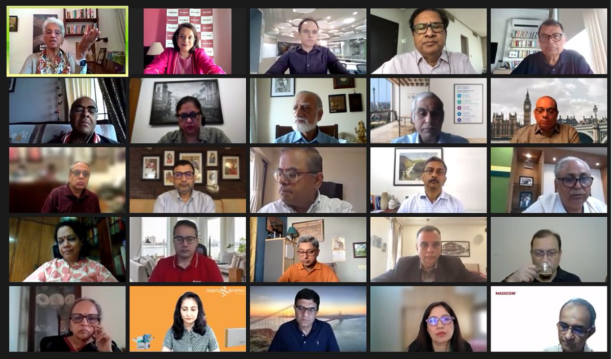 debjani_ghosh_'s tweet photo. Some of the best @NASSCOM #ExecCouncil conversations happen when we get together to shape the opportunities ahead. The collective brain power of the group just blows my mind! Fab discussions today to further strengthen the industry n roadmap to a $Trillion Digital Economy! https://t.co/D09FC7uSel