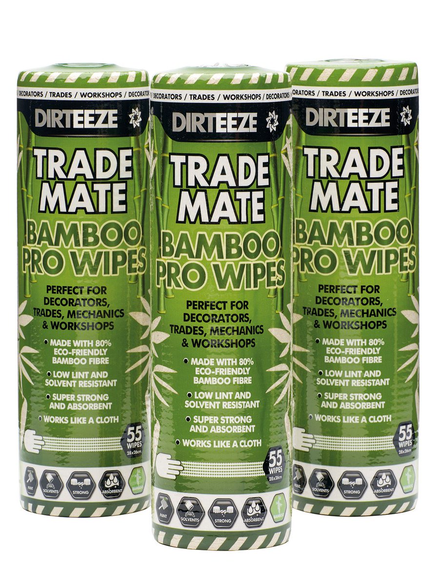 dirteezewipes's tweet photo. TRADEMATE BAMBOO DRY WIPES

Stronger than paper, reduces waste! Our biodegradable and fully sustainable dry bamboo wipes are Perfect for Decorators, Trades, Mechanics and workshops.

Find out more on the Dirteeze website- https://t.co/4ZCcP51w4D

#drywipes #bamboowipes https://t.co/CNt8KWcgf4