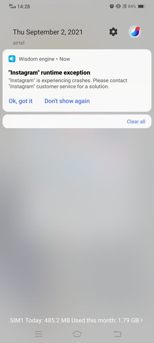 PPGhadge's tweet photo. @instagram any issues with instagram reported, the app is crashing in few secs after opening https://t.co/BeLA8Kz9lS
