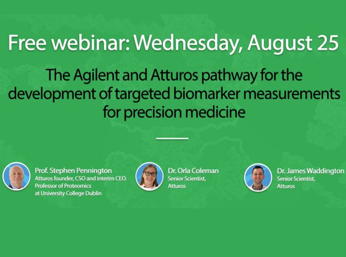 atturos's tweet photo. WEBINAR: The Agilent and Atturos pathway for the development of targeted biomarker measurements for precision medicine

For those of you who couldn't make it, you can playback the recording here: https://t.co/DX7XNCawAg https://t.co/33viWLmNrt