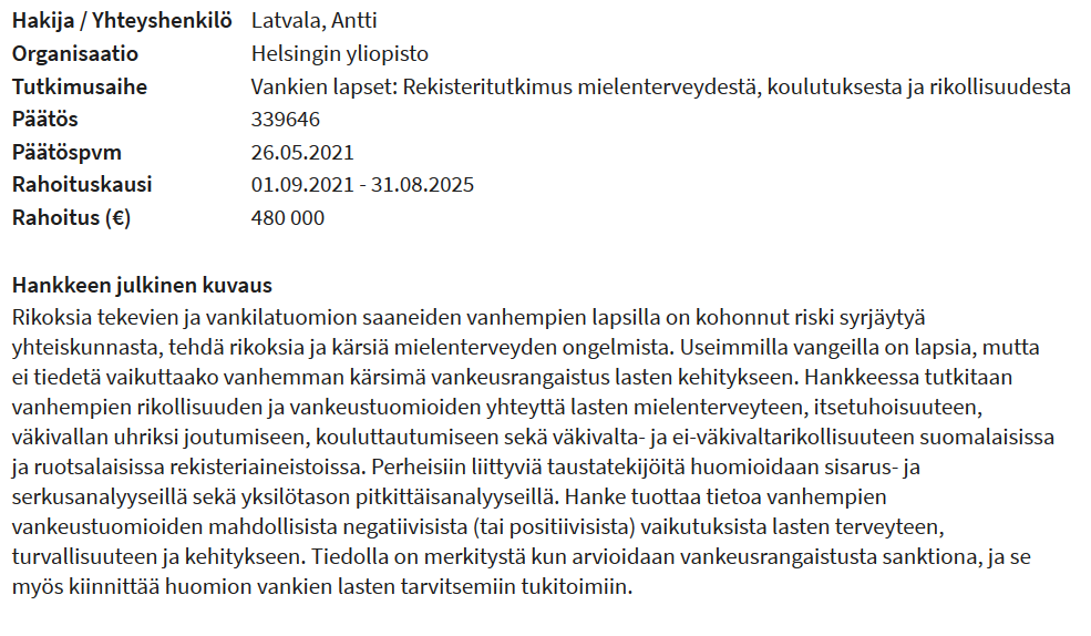 AnttiLatvala's tweet photo. Nyt kun @SuomenAkatemia'n rahoituspäätösten julkiset kuvaukset ovat Twitterin kuuminta sisältöä, tässä minun kontribuutioni.
Tule töihin tutkijatohtoriksi tähän hankkeeseen, niin saadaan verorahoille puhtaan tieteellistä ja ei-ideologista tuottoa 😉
https://t.co/QzfRM9I84i https://t.co/gLxVO1mXE4