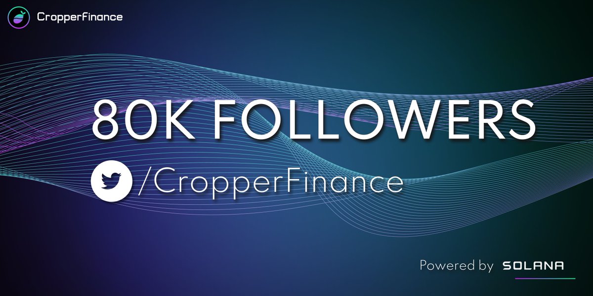CropperFinance's tweet photo. 📢Croppers, we are on the road to 100K🔥

We are so grateful for your continued support and trust.

The global community we are building is still just getting started but we are looking forward to opening our first farms. Stay tuned. 🚜👨‍🌾🌐

#Solana #SolanaSummer https://t.co/3oO2mQnKLE