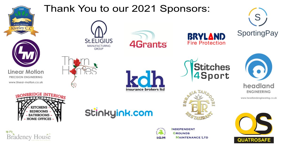 alveleycc's tweet photo. Today we are highlighting our 2021 sponsors.

Thank you for your continued support

#sponsors #alveley https://t.co/8a7nRFQBdq