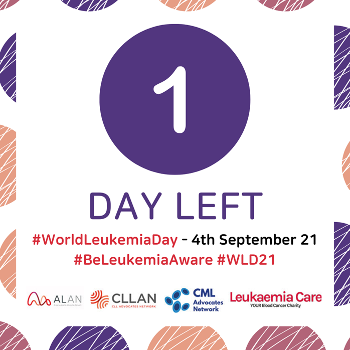 AcuteLeuk's tweet photo. Tomorrow is World Leukemia Day!
Save the date and follow our profiles to spread awareness!

#BeLeukemiaAware #WorldLeukemiaDay #WLD21 #ALAN #Leukemia #PatientAdvocacy #CMLAN #CLLAN #LeukaemiaCare

@cmlnet @AcuteLeuk @CLLAdvocates @LeukaemiaCareUK https://t.co/Fwsr7MgBfP