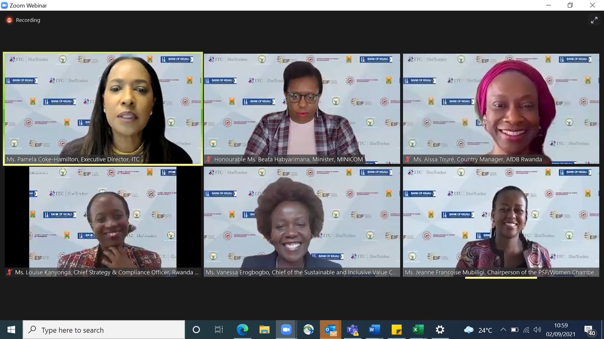 CyuzuzoU's tweet photo. # SheTrades Rwanda 🇷🇼 Hub launched https://t.co/1Ji3FBiakp