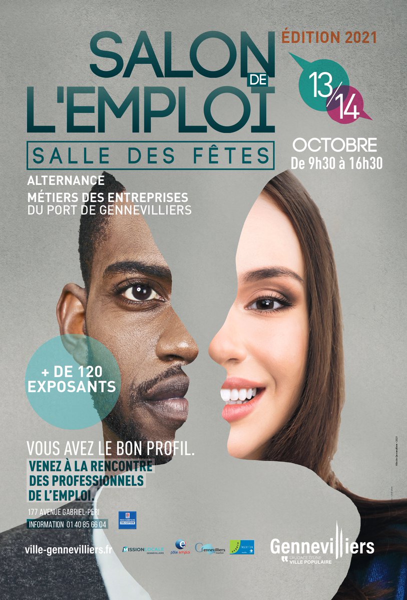 Salon de l'emploi de Gennevilliers J-29 avec la participation de <a href="/cap_emploi92/">CAP EMPLOI 92</a>, @poleemploi_IDF  
Focus sur l'alternance et les métiers du Port de Genneviliers