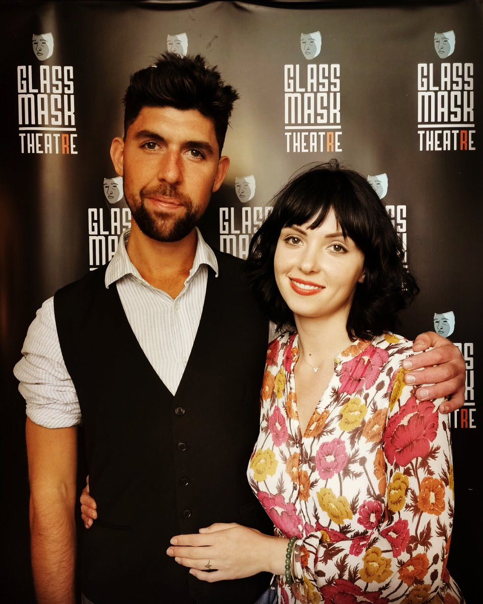 Opening night last night <a href="/glassmaskdublin/">Glass Mask Theatre</a> . As we can see here, I’ve far surpassed my wife in terms of tanning/ skin damage accumulation. What a beautiful evening among friends. Come an see this play. It is an explosion of theatre. <a href="/BestsellerDub/">Bestseller Dublin</a>