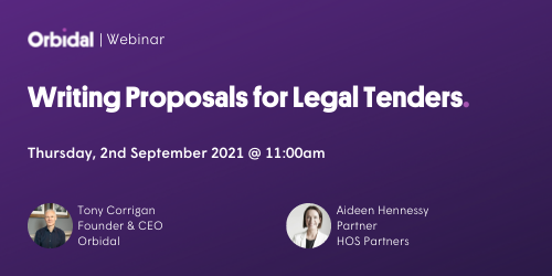 OrbidalGroup's tweet photo. LESS THAN 1 HOUR TO GO: @TonyCorrigan_ is joined by Aideen Hennessy, Partner at HOS PARTNERS, to explore how legal firms must adapt to continue winning business. Register online now to confirm your place: https://t.co/duuvj86kCQ
#TurningProcessIntoProgress #Webinar #LegalServices https://t.co/EjkHBfc4D4