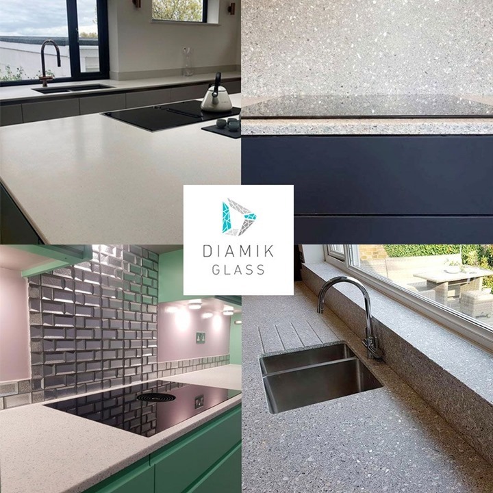diamikglass's tweet photo. Years of development in our #recycledglass #worktops have resulted in beautiful, hardwearing and hygienic alternatives to imported, mined #kitchen #worksurfaces. Order your sample today from our site and see for yourself! https://t.co/Bmg1wkUtBg