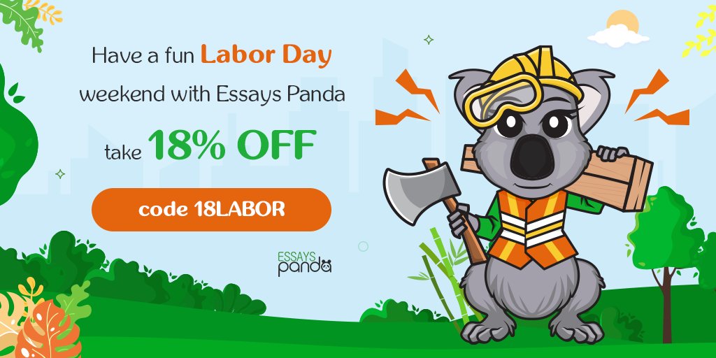 essays_panda's tweet photo. ⚡ Hurry up to save money on the writing assistant! Place your order with code "18LABOR" upon September 2-8 and get 18% off this Labor Day. 
Order now: https://t.co/Wj8sqYGJMT https://t.co/0R2j0XH5ZI