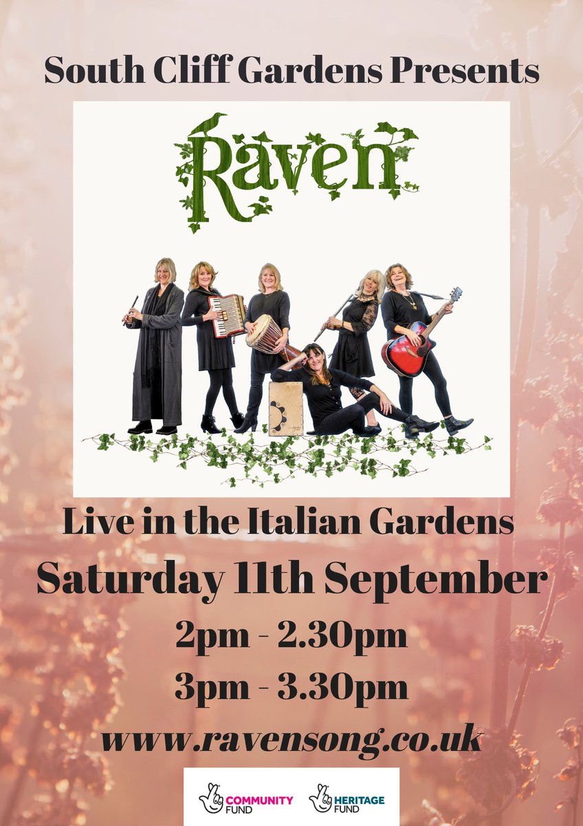 SingingRavens's tweet photo. Looking forward to this outdoor, acoustic gig in the Italian Gardens, Scarborough, 👍🏼🎶☀️ https://t.co/SKUCtGUUpj