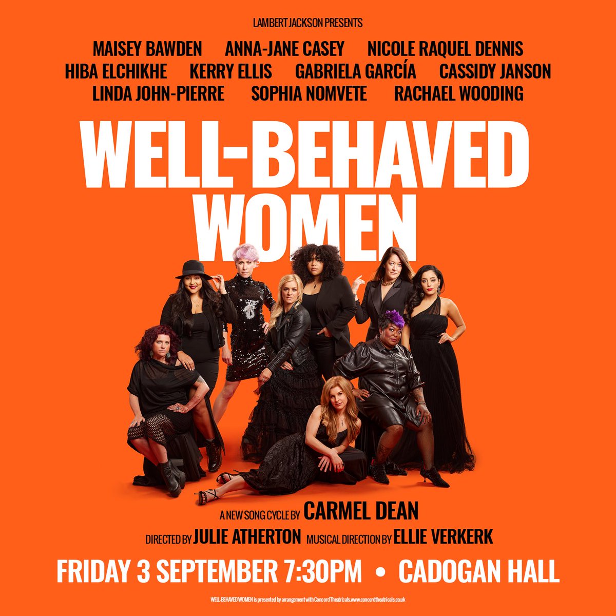 Tomorrow!!! At Cadogan Hall. I cannot wait to sing with this amount of glorious & talented women. #wellbehavedwomen

Link for tickets here ⬇️💛💫⭐️

cadoganhall.com/whats-on/well-…

#cadoganhall #london #livemusic #westend #theatre #musicals #iconicwomen #songcycle #vocals #vocalist