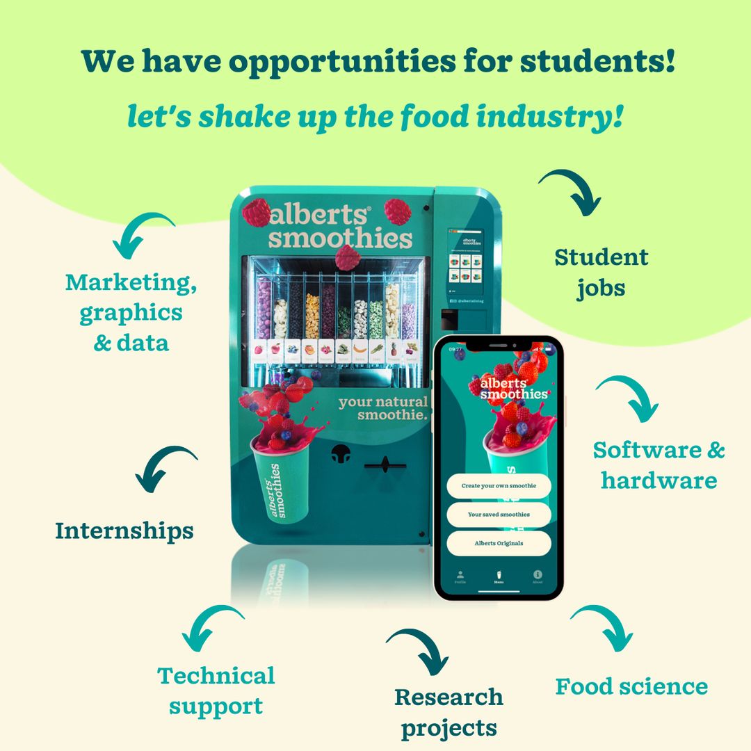 Albertsliving On Twitter Looking To Gain Practical Job Experience In The Food Tech Space During Your Studies Alberts Has Opportunities For Students In Engineering Marketing Food Science More Apply