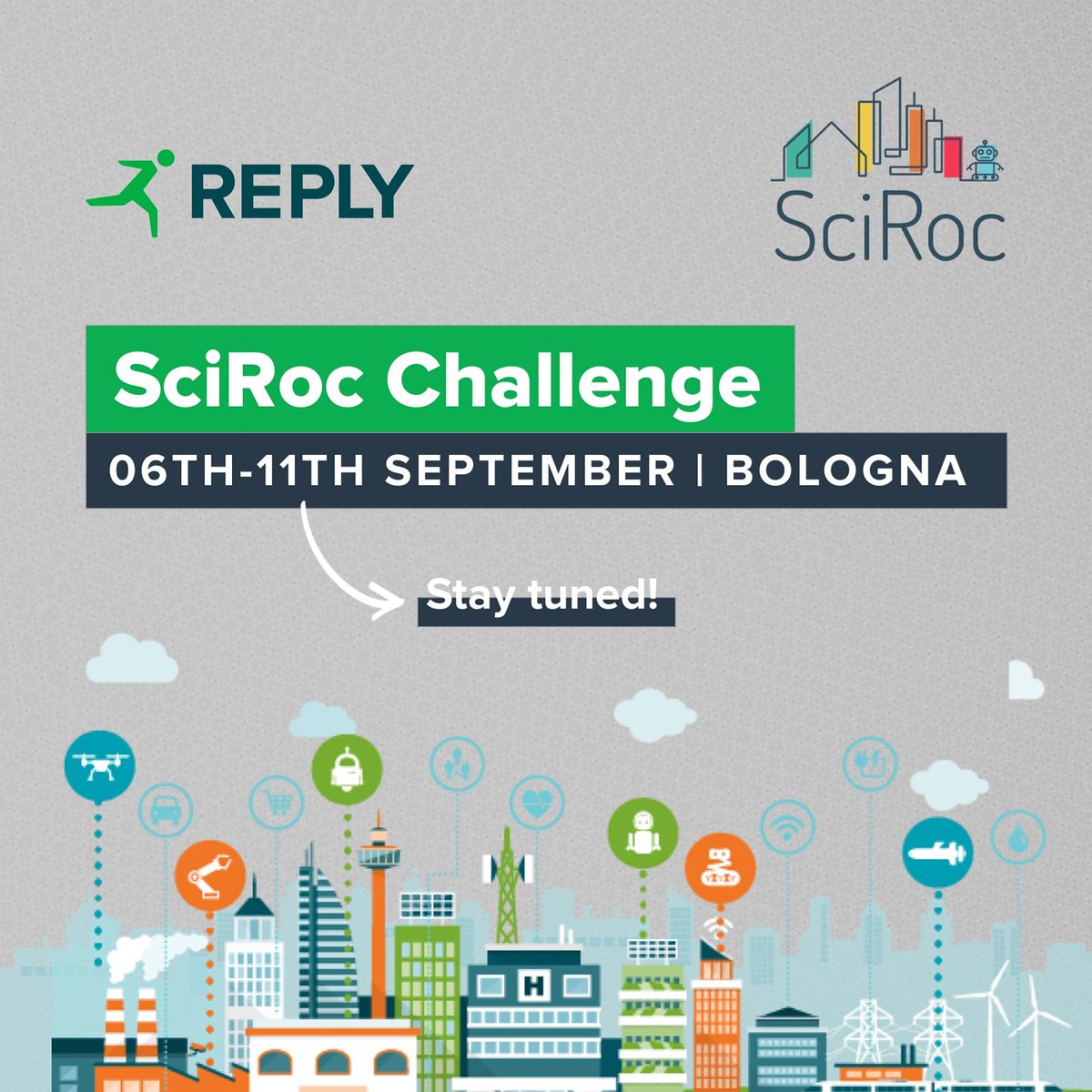 ReplyULabs's tweet photo. Next week, our international #ReplyRoboticTeam will go to Bologna to take part in the @SciRocChallenge, an EU-H2020 funded project supporting the #EuropeanRoboticsLeague, and compete against teams (and robots 🤖) from all over Europe! 🌍

Stay tuned to know more 😎

#SciRoc https://t.co/SvbtfIQD25