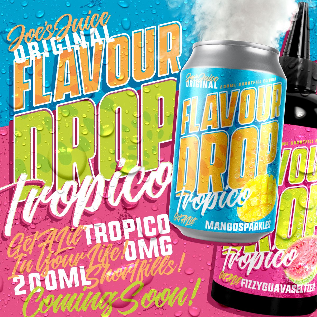 JoesJuiceUK's tweet photo. COMING SOON!
BRAND NEW from Joes Juice!!
FLAVOUR DROP - TROPICO
Get a lil Tropico in your life!
#flavourdrop #tropico
#joesjuice #joesjuiceuk
#vapelife #vape #vapelyfe #vapecommunity #vapefam #vaping #vapeon #vapor #vapestagram #ejuice #instavape #vapenation #eliquid https://t.co/mrsIjGGmuy