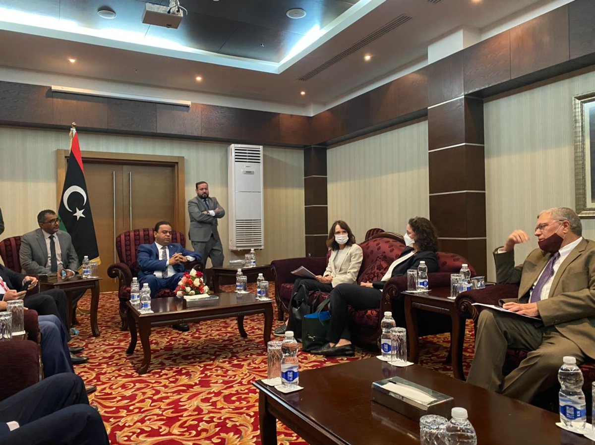 IOM_Libya's tweet photo. #HAPPENINGNOW To identify key interventions for an inclusive labour force IOM and @UNDPLibya launch labour market assessments to increase migrant and domestic workers in the private sector and enhance economic activity and social cohesion in #Libya.

#AfricaTrustFund #Eu https://t.co/JuBJWN6bUI