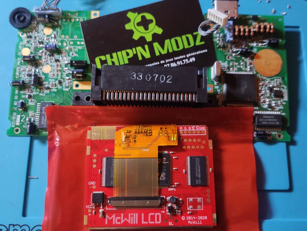 Chipnmodz's tweet photo. Carte mère #Sega #GameGear prête à recevoir un #McWillLCD ! 
#RETROGAMING #McWill #Mod https://t.co/kL1zLua16t