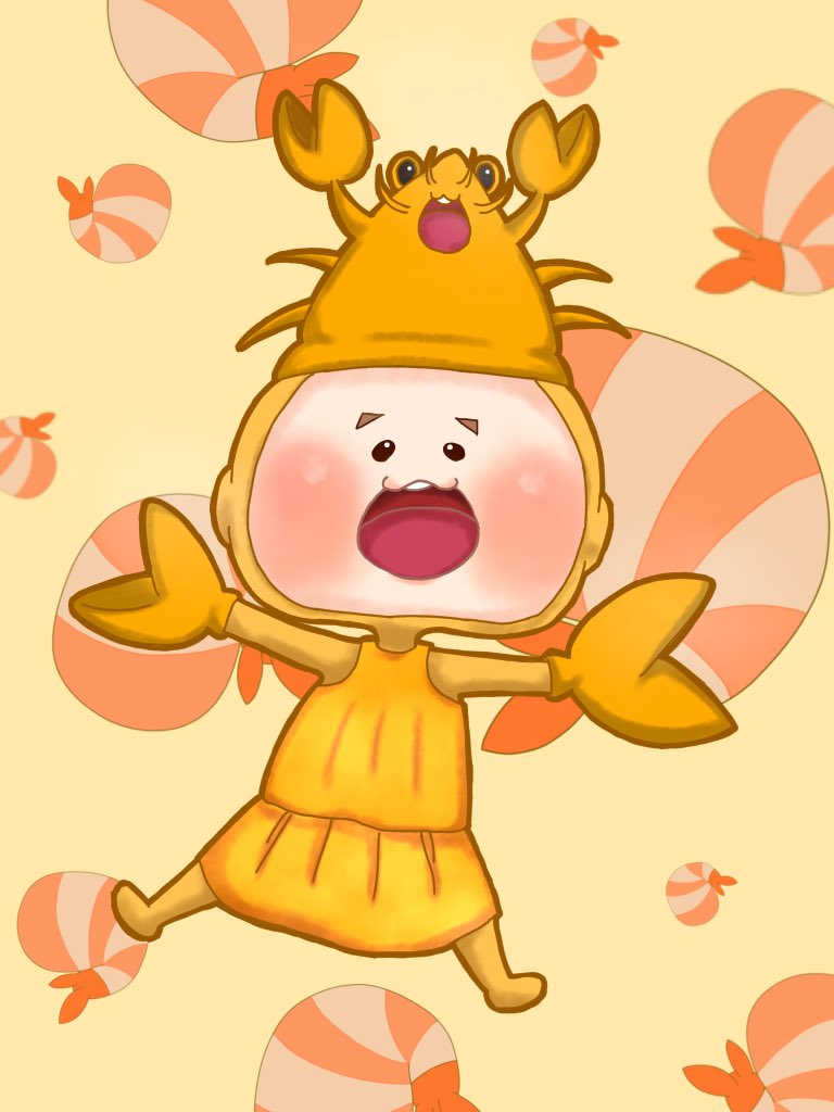 おぶうちゃん めいちゃんのエビカニ可愛すぎて何百回と見てる めいちゃん美術館 エビカニクス めいちゃん 肉ちょも