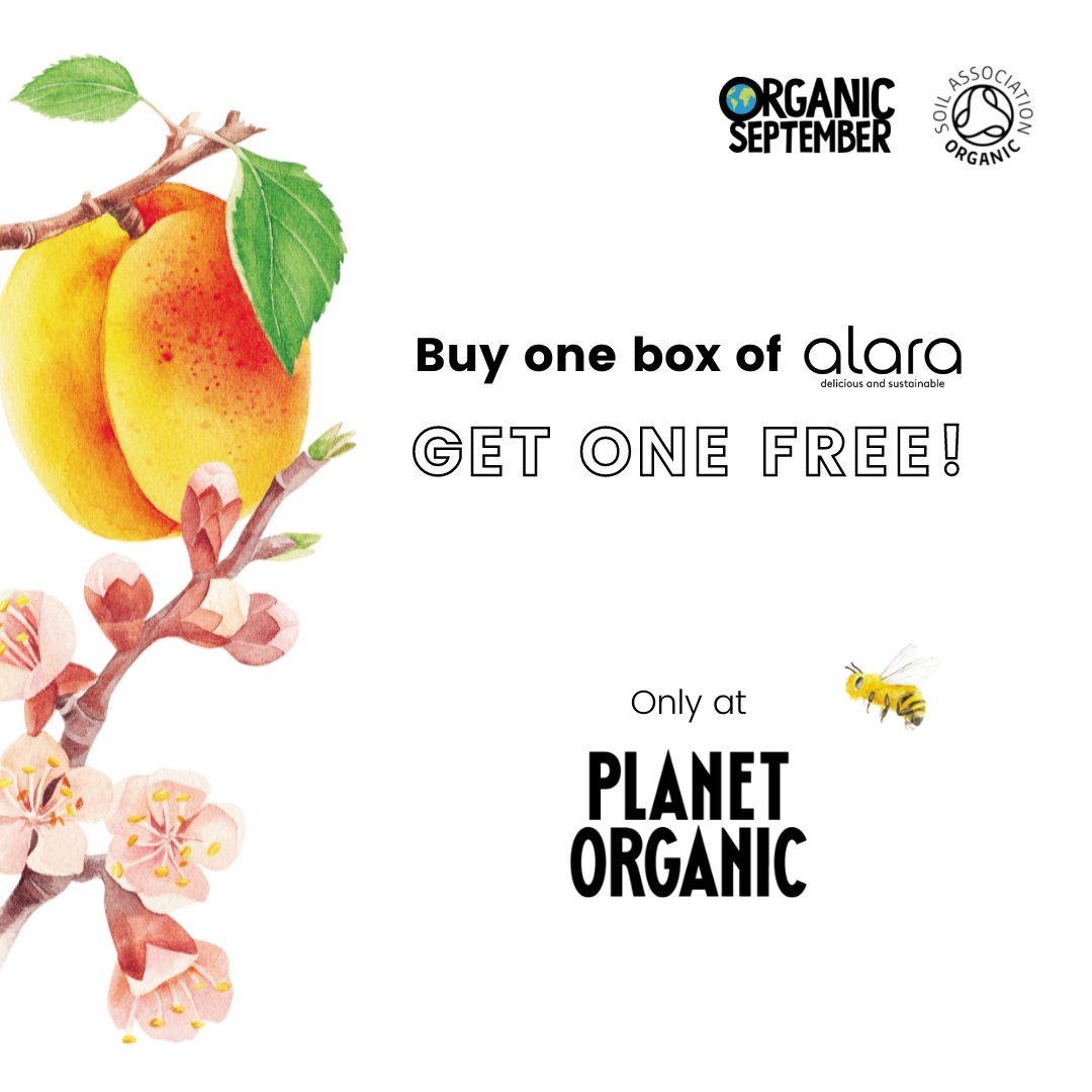 AlaraCereals's tweet photo. Our Crispy Fruit and Apple & Cinnamon Bircher #Muesli, our Luxurious #GlutenFree #Porridge and also our Linseeds Mixed Seeds and #Linseeds Acai Bowl are now available at @planetorganicuk.
To celebrate our launch you can get two boxes of any #Alara products for the price of one. https://t.co/pNI7uYjmvD