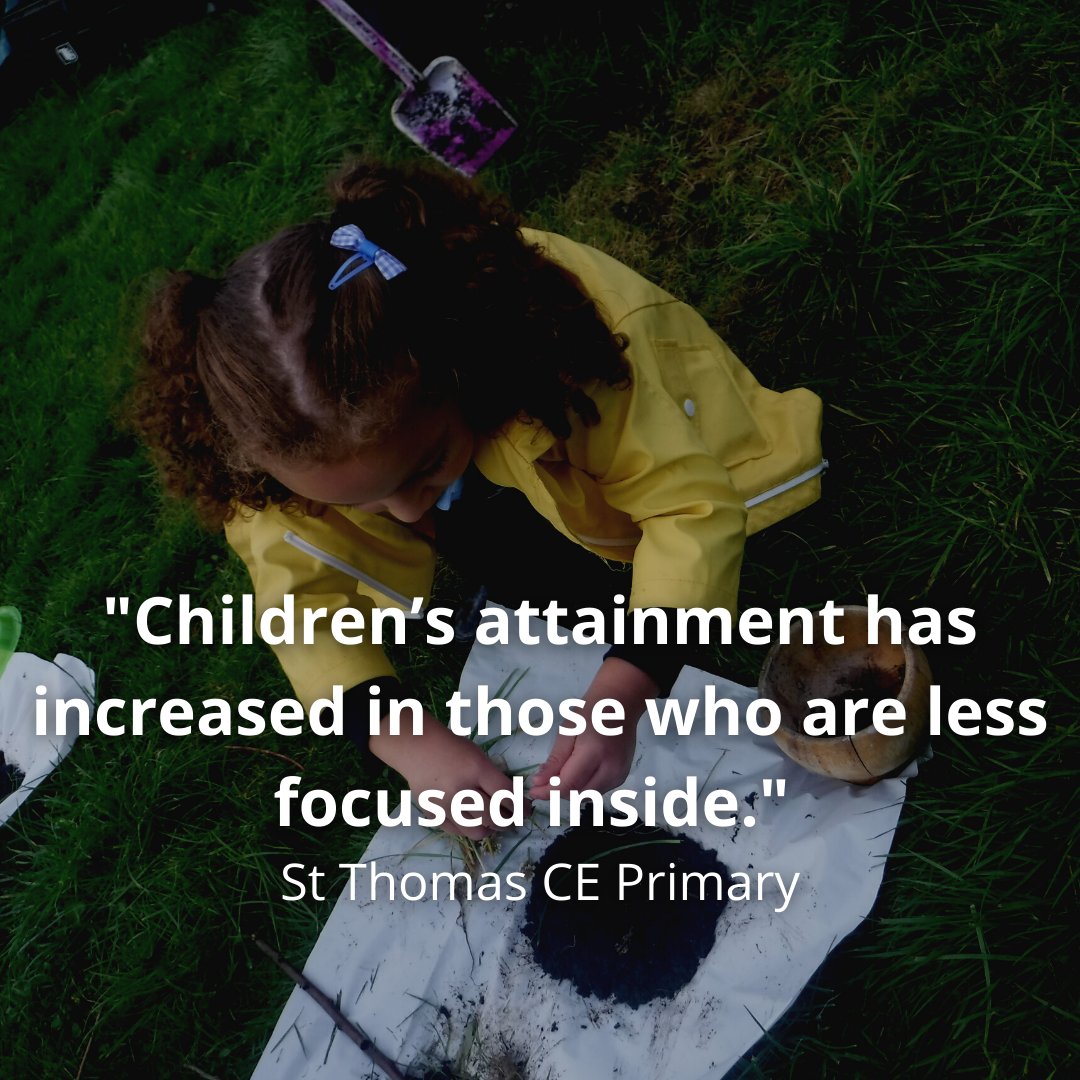 Growtoschool's tweet photo. "Children's attainment has increased in those who are less focused inside." St Thomas CE Primary
What learning outdoors can do.
https://t.co/m3Md4GB4tO
#outdoorlearning #outdoored #outdoorteacher #teachitoutside https://t.co/uRFBXy7qwf