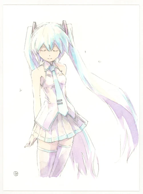 ふわっとミクさん描きました! 