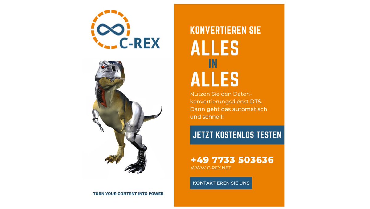 crexnet's tweet photo. Wenn Sie unseren Konvertierungsservice DTS (Data Transformation Service) kostenlos testen möchten, dann melden Sie sich bei uns. Hier auf Twitter, telefonisch oder per E-Mail.⁠
#dataconversion #test4free #word #framemaker #quicksilver #interleaf #xml #DITA https://t.co/AkTGfCFcAc