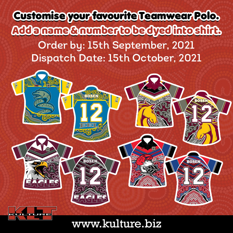 kulture2016's tweet photo. Customised your favourite Teamwear Polo.

Add a name &amp; number to be dyed into shirt.

Order by: 15th September, 2021
Dispatch Date: 15th October, 2021

#kulture
#poloshirt
#customisedshirt
#teamwear
#ordernow https://t.co/36ktYOUYz4