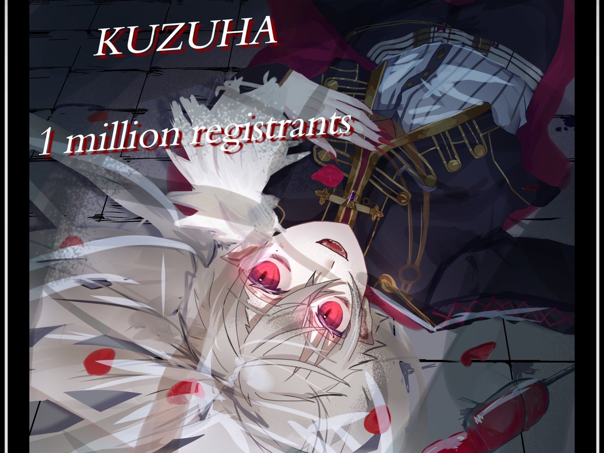 moniudon's tweet photo. 本当におめでとう~❕🥳👏🎉

#KuzuArt #葛葉100万人 https://t.co/e1uBzTPSO6