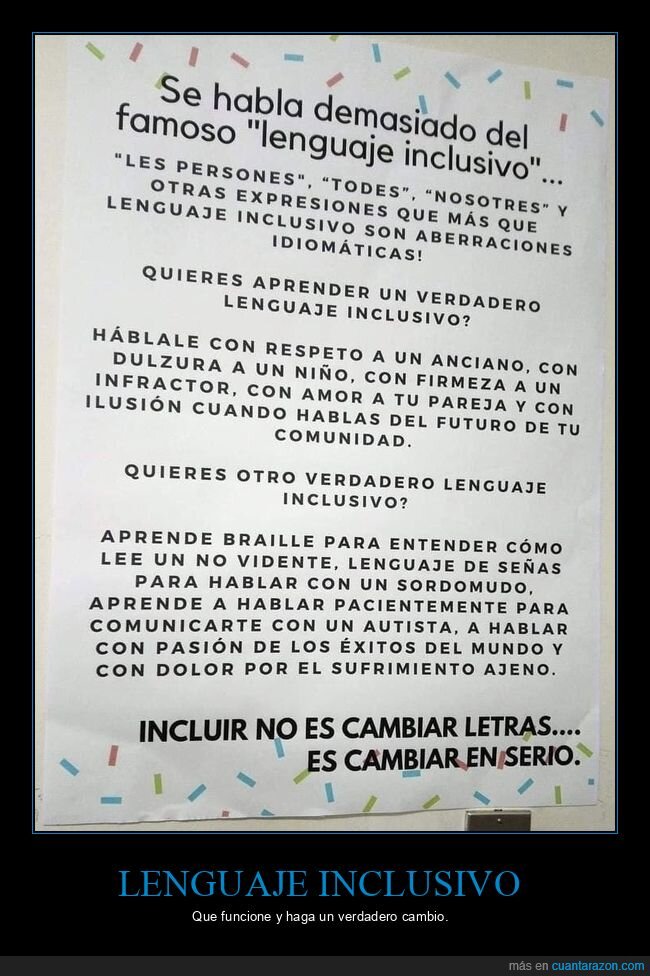 Lenguaje inclusivo en serio cuantarazon.com/1202927/lengua…