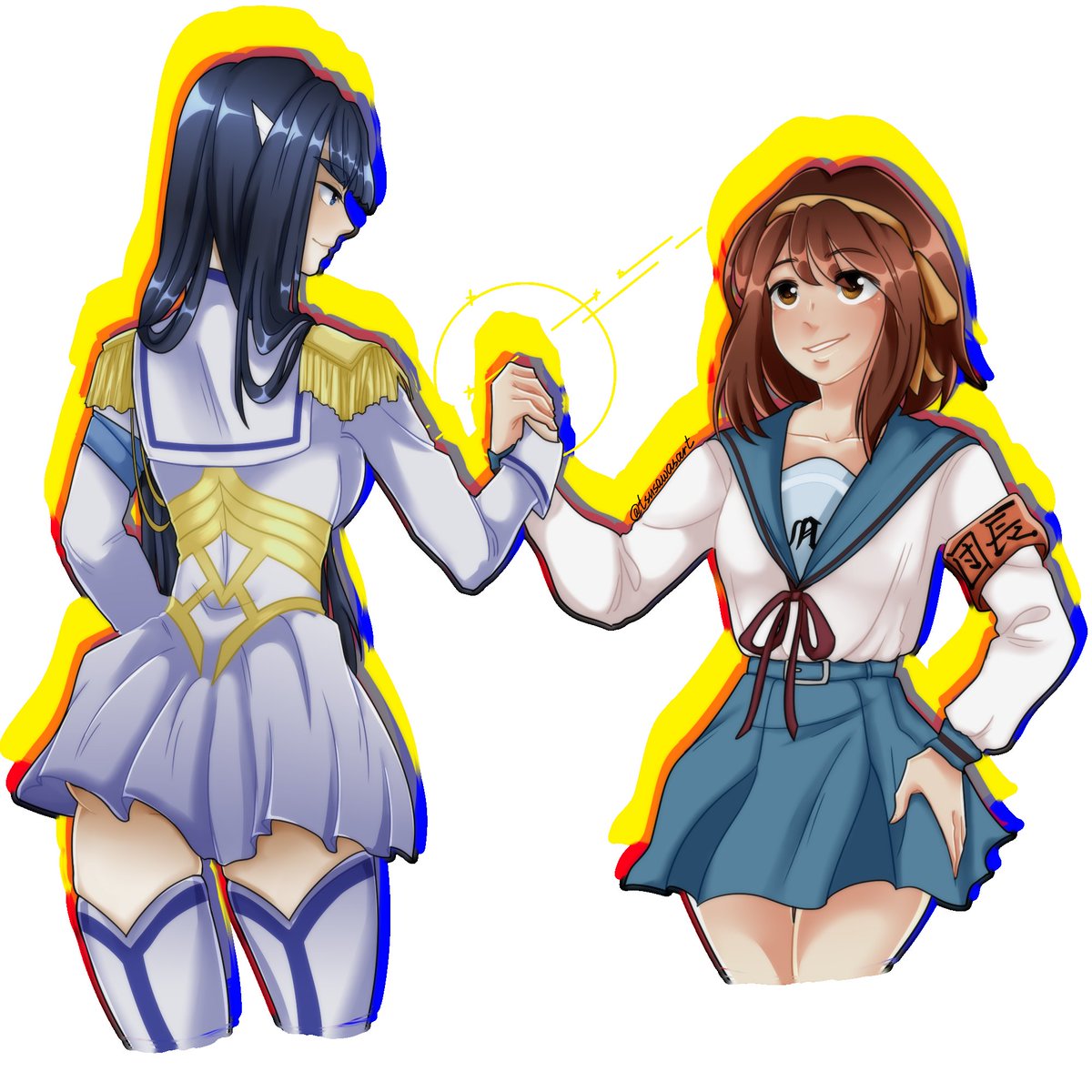 tsusawasart's tweet photo. comission!
#commissionopen #haruhisuzumia #satsukikiryuin https://t.co/4gX7sn7KQd