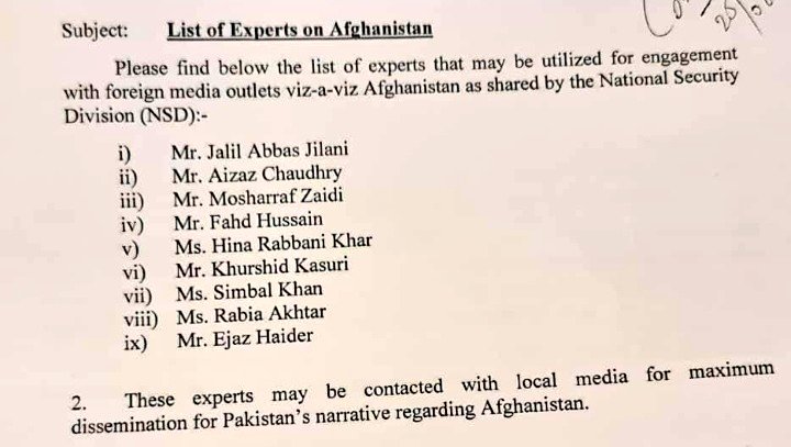 BushraGohar's tweet image. #PindiBoyz approved list of so called experts from #Punjab for promotion of the #TalibanProject in #Aghanistan - lack of trust in #PuppetMediaXperts from #Pakhtunkhwa? Their master's outright rejection will be too much to bear...#ListRejected #GayaPakistan